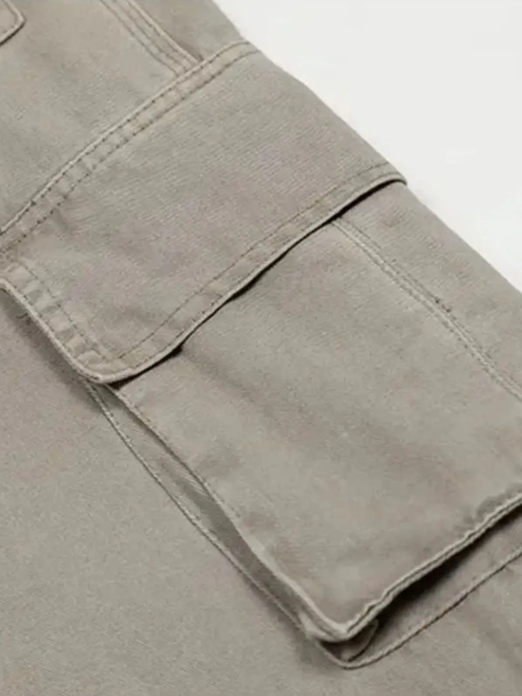 Men's Straight Cargo Pants with Multiple Pockets