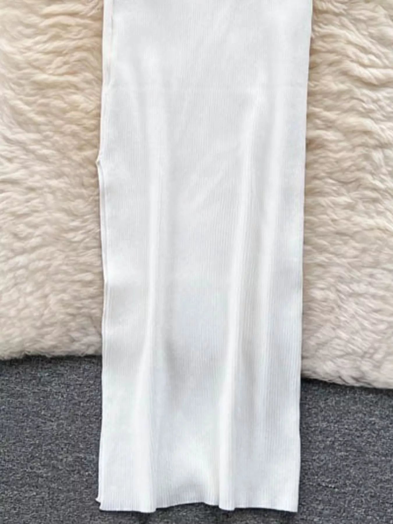 Knot Back Sleeveless Knit Bodycon Midi Dres