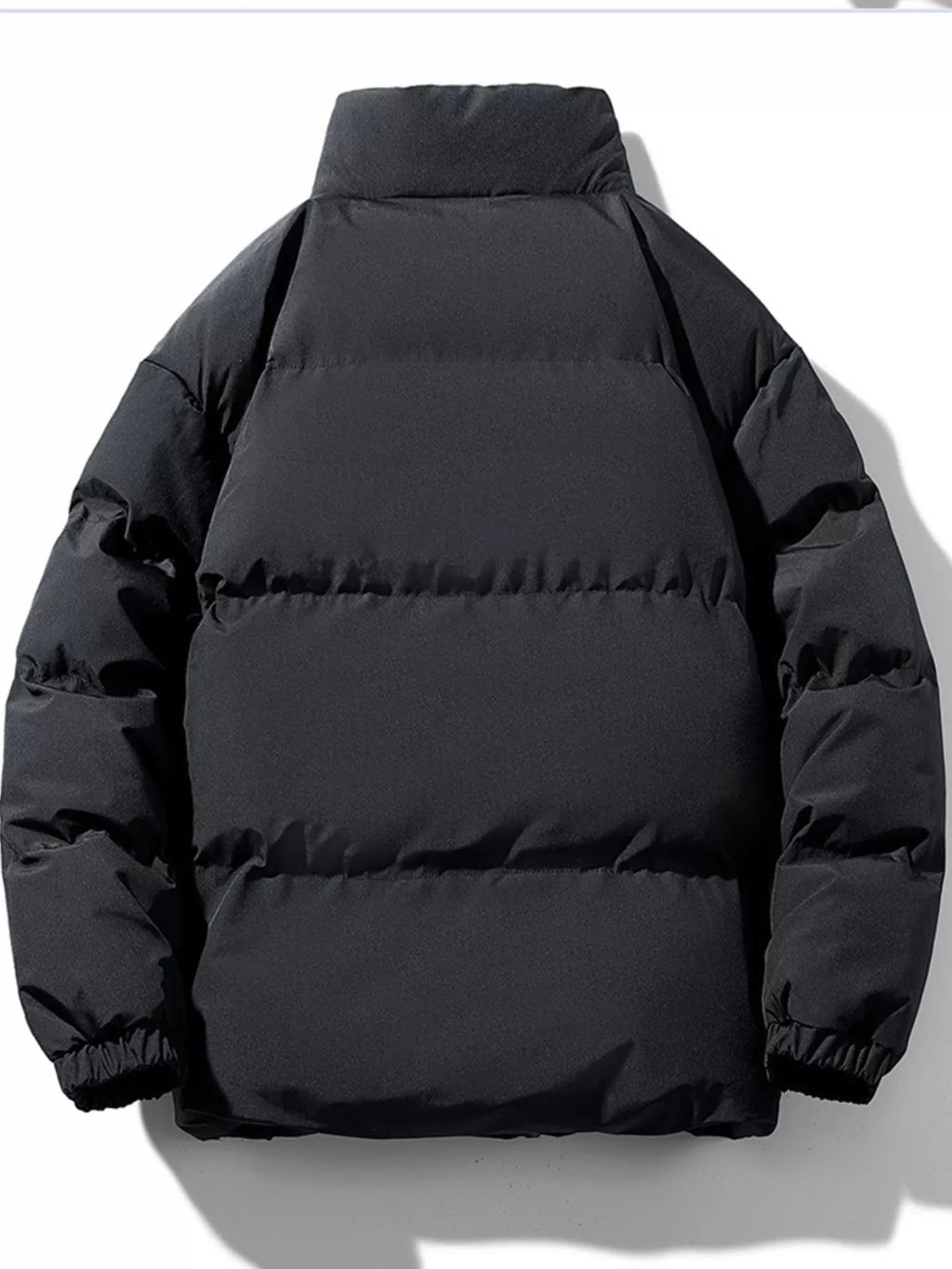 Men's Plus Size Zip Up Sherpa Lined Puffer Jacket