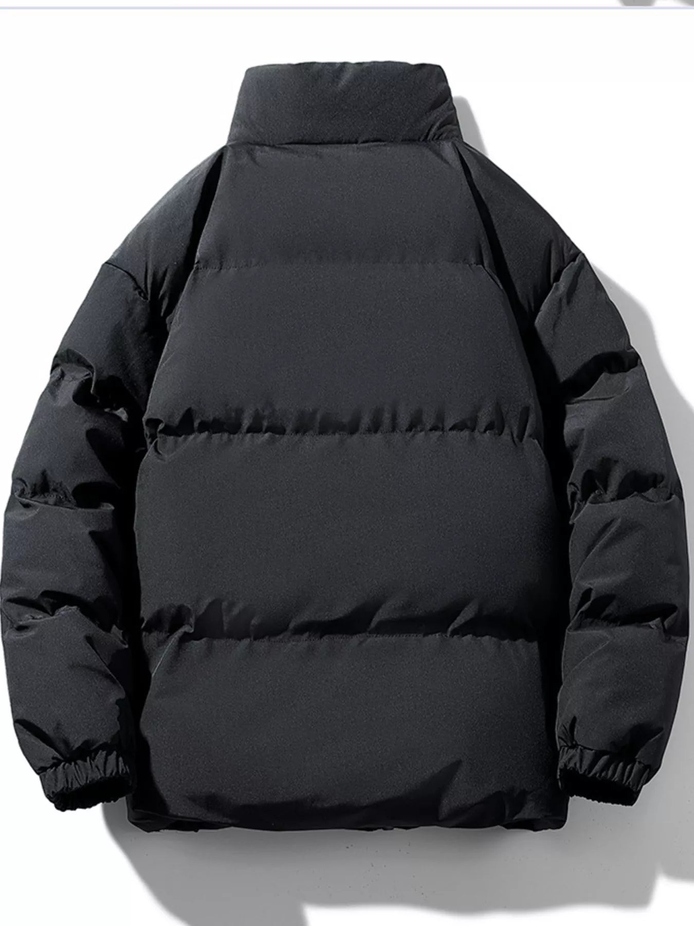 Men's Plus Size Zip Up Sherpa Lined Puffer Jacket