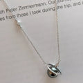Planet Pearl Pendant Necklace