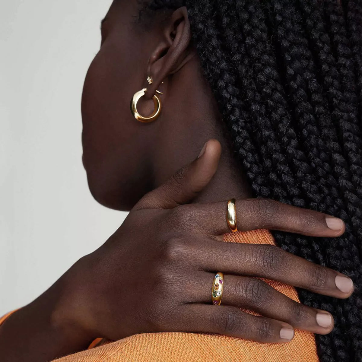 18K Gold-Plated Colorful Zircon Ring