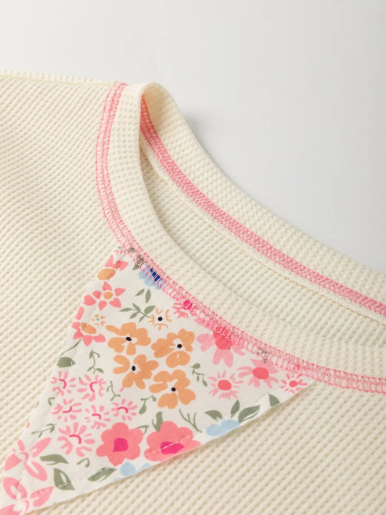 Floral Round Neck Relaxed Fit T-Shirt