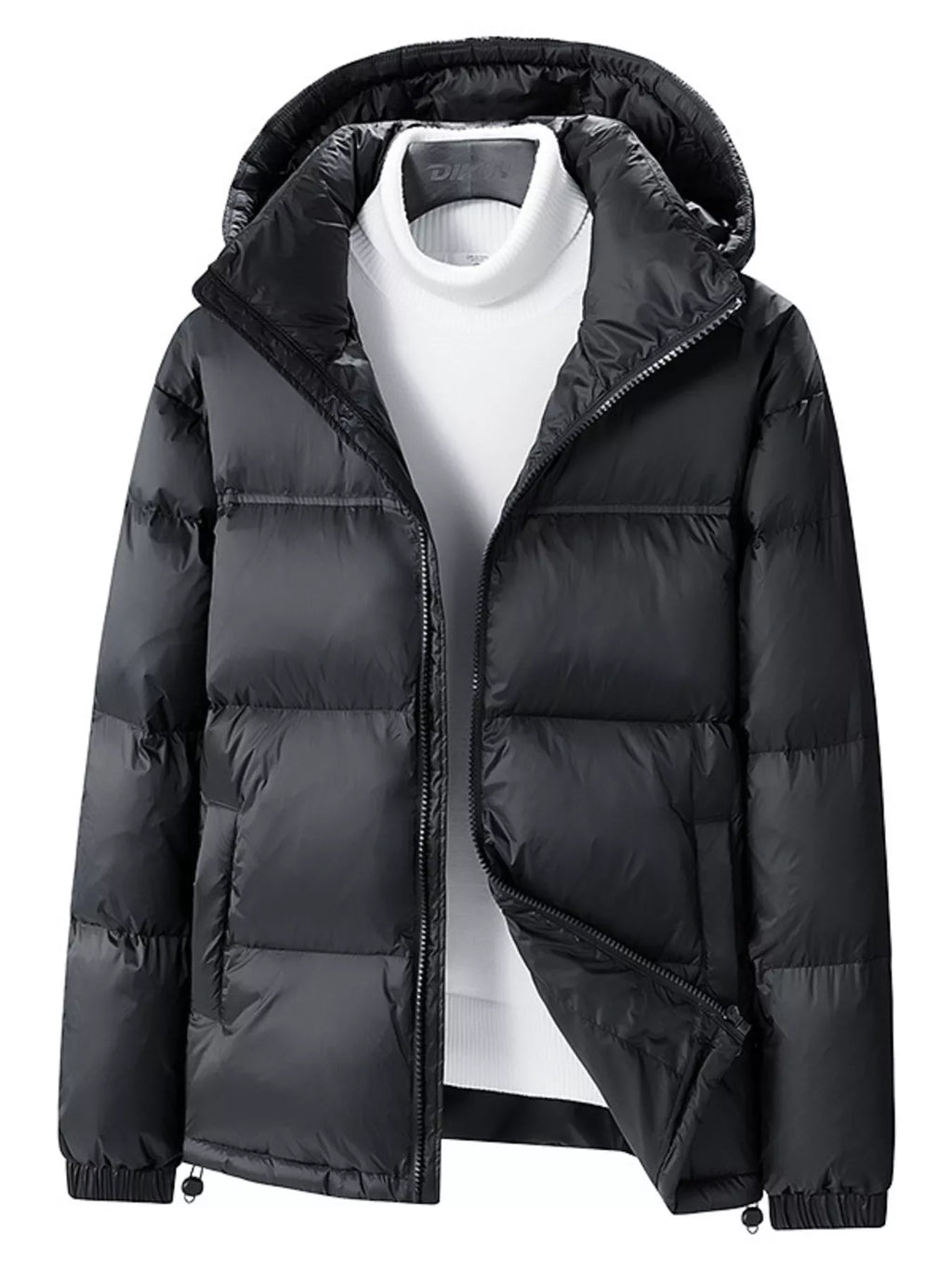 Men's Full Size Lightweight Hooded Puffer Jacket Plus Size