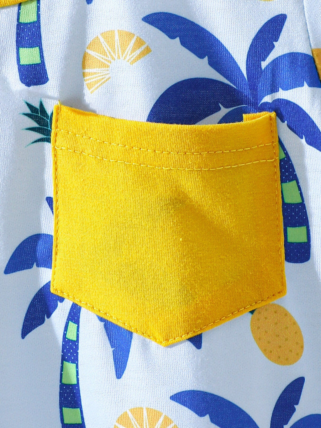 Children's Tropical Print Tee & Shorts Set