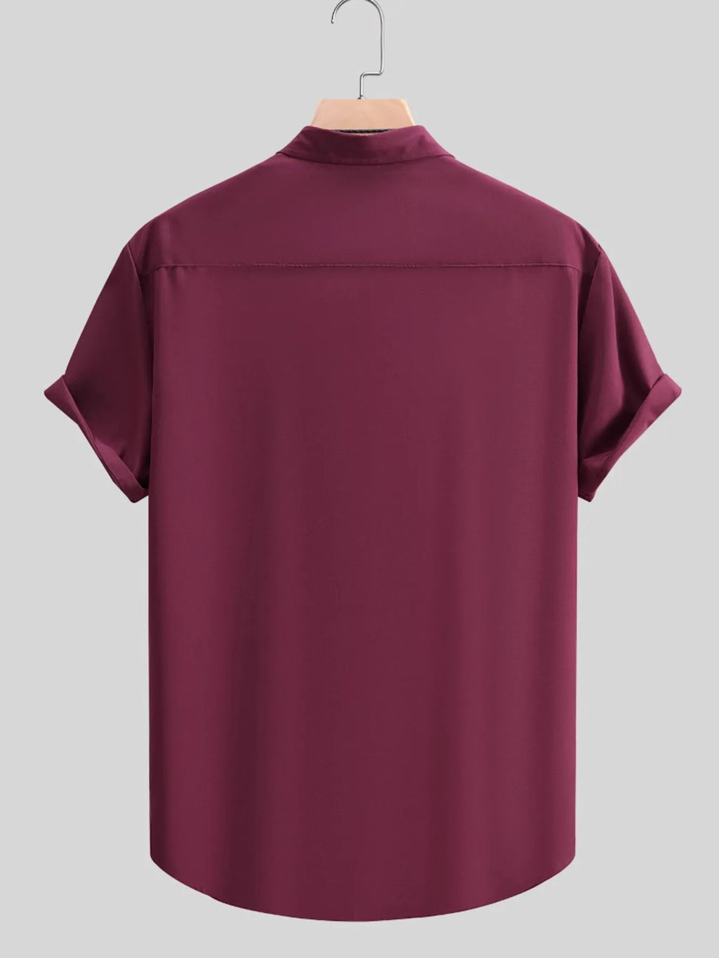 Men's Casual Solid Color Short Sleeve Shirt