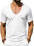 Men's Full Size Short Sleeve Pocket T-Shirt Plus Size