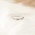 925 Sterling Silver Inlaid Zircon Ring