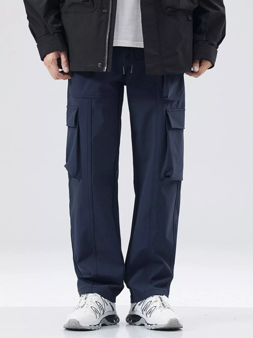 Men's Full Size Drawstring Wide Leg Pants Plus Size