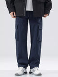 Men's Full Size Drawstring Wide Leg Pants Plus Size