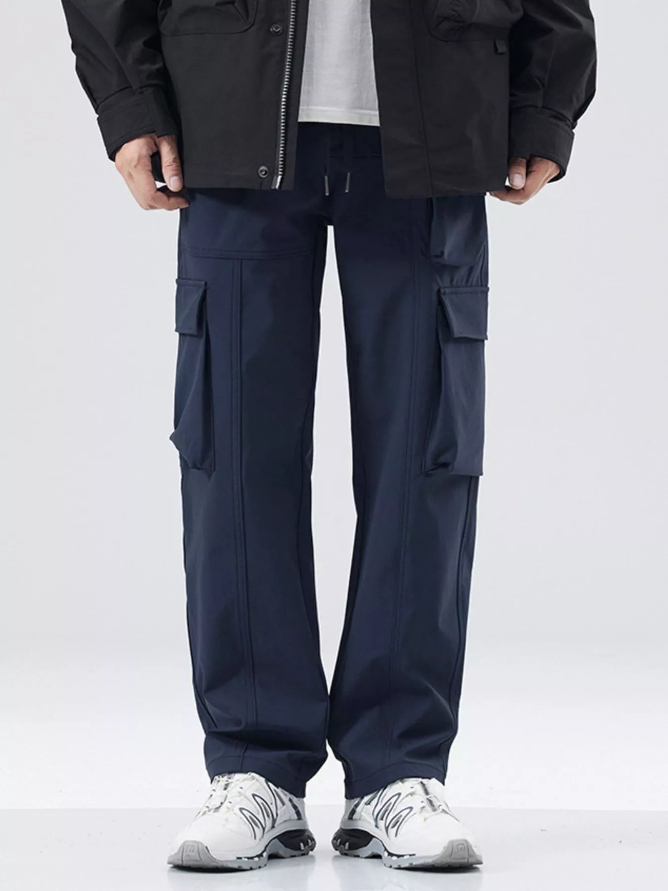 Men's Full Size Drawstring Wide Leg Pants Plus Size