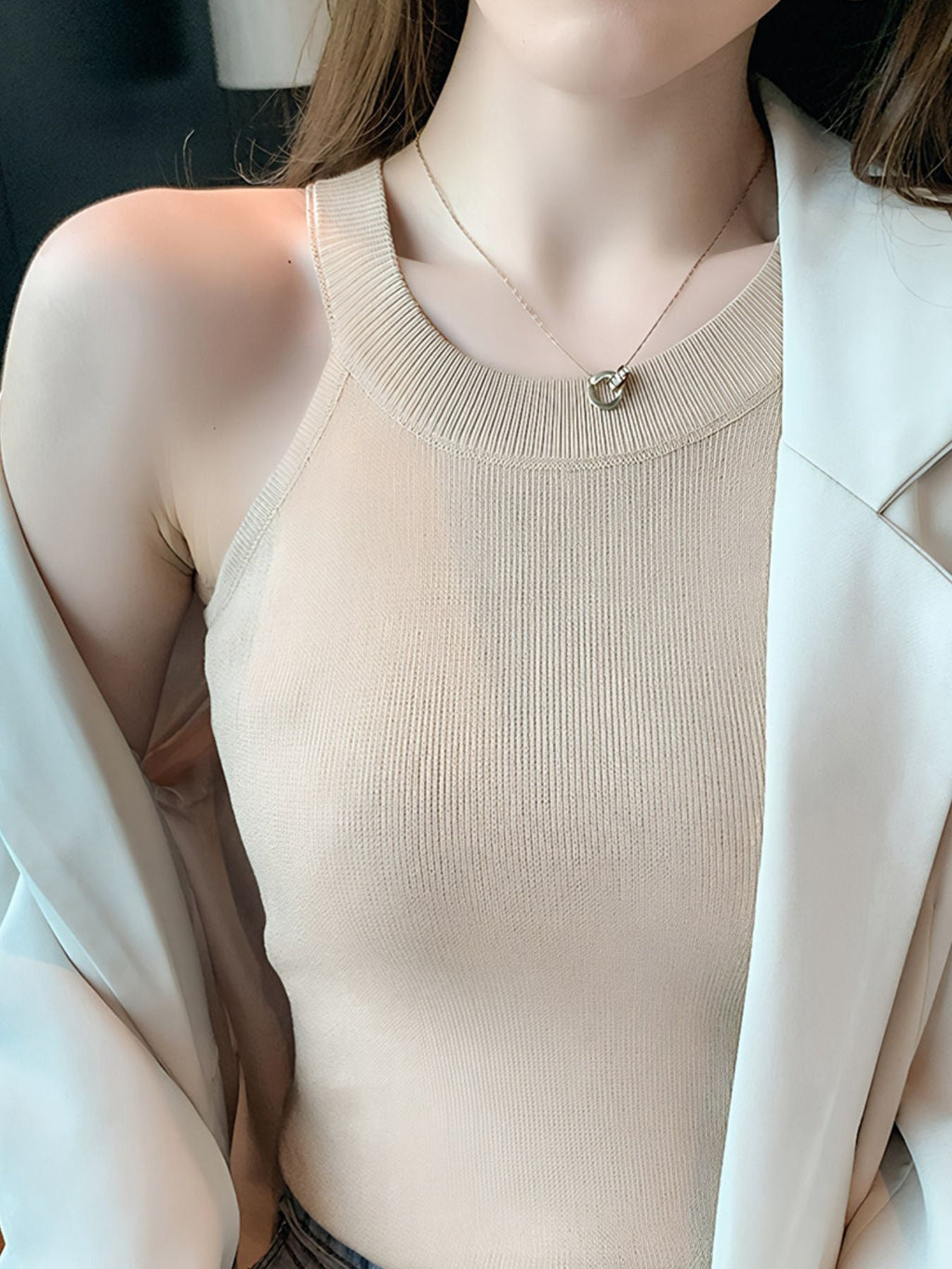 Ribbed Knit Cami Top