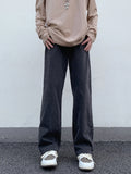 Men's Full Size Vintage Wash Wide Leg Jeans Plus Size
