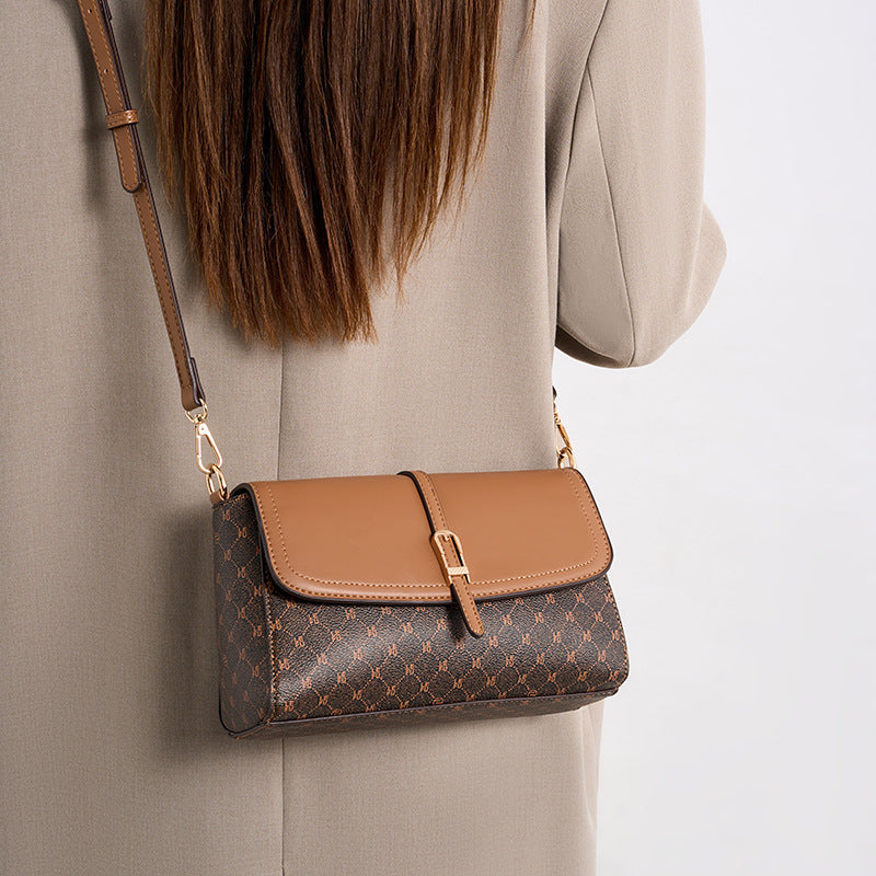 Adjustable Strap Flap Crossbody Bag