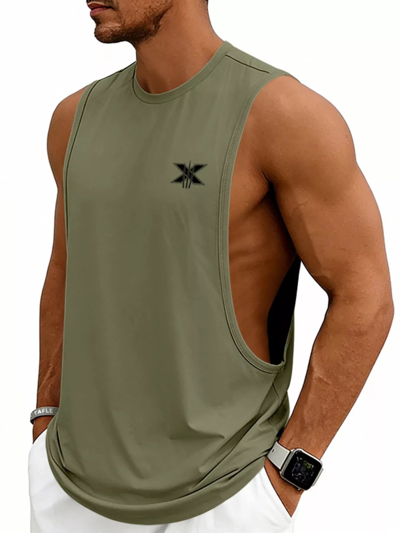 Men's Full Size Round Neck Tank Plus Size
