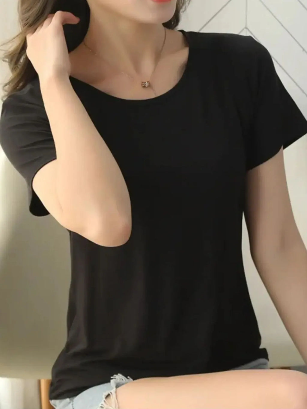 Round Neck Short Sleeve T-Shirt