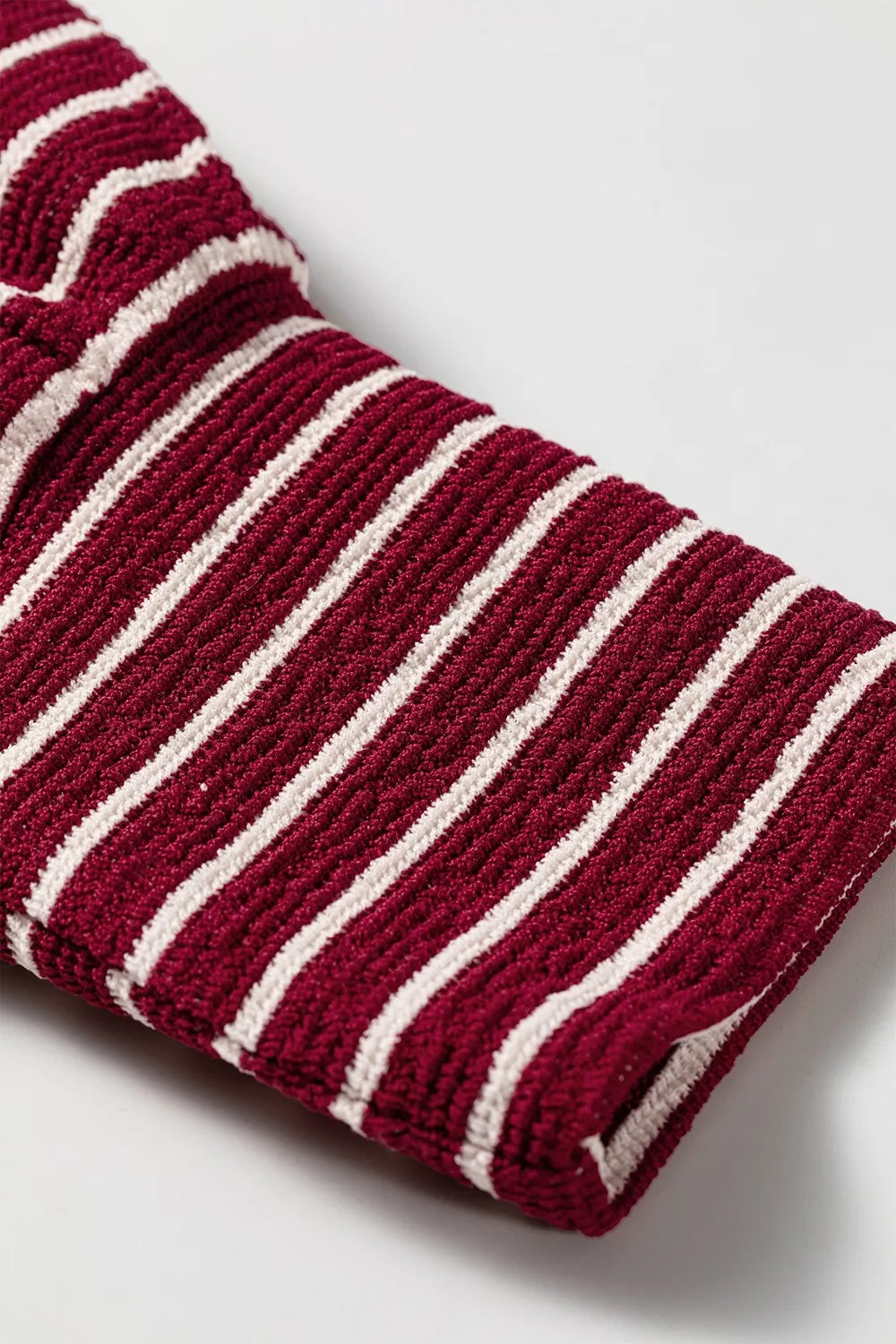 Stripe Drop Shoulder Long Sleeve Top