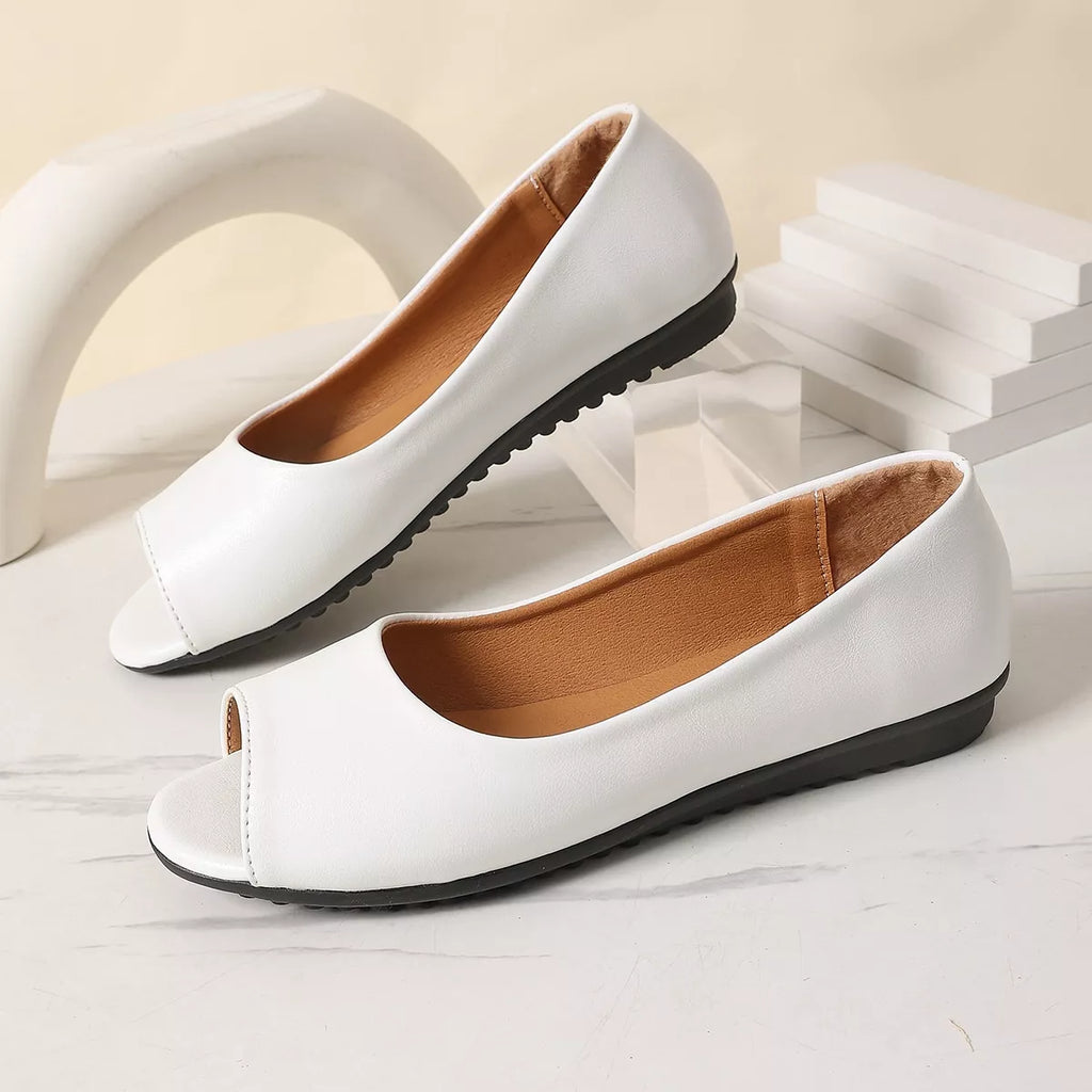 Peep Toe Flats Sandals