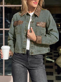 Button Up Chest Pockets Denim Jacket