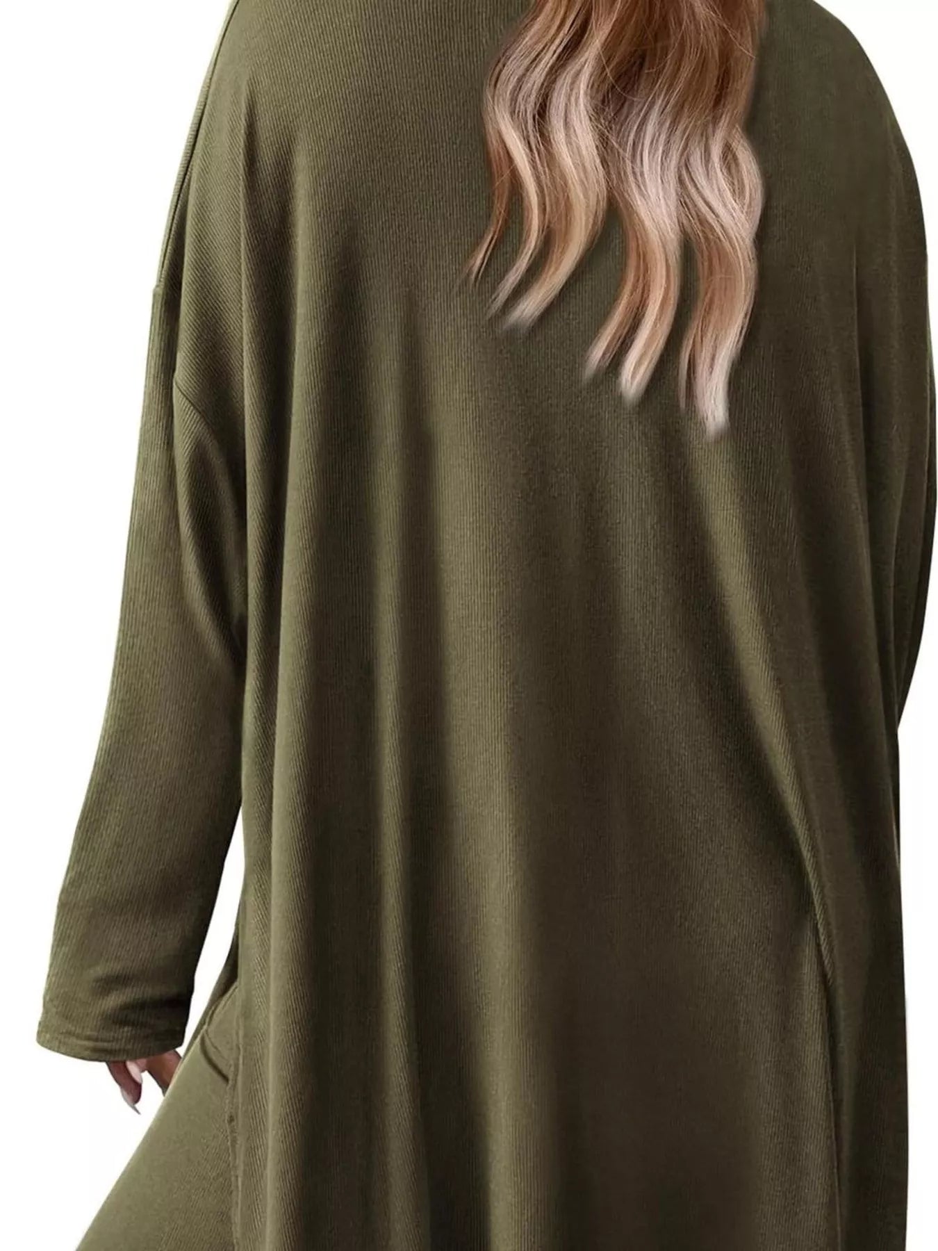 Casual Loose Long Sleeve Top and Wide Leg Pants Set