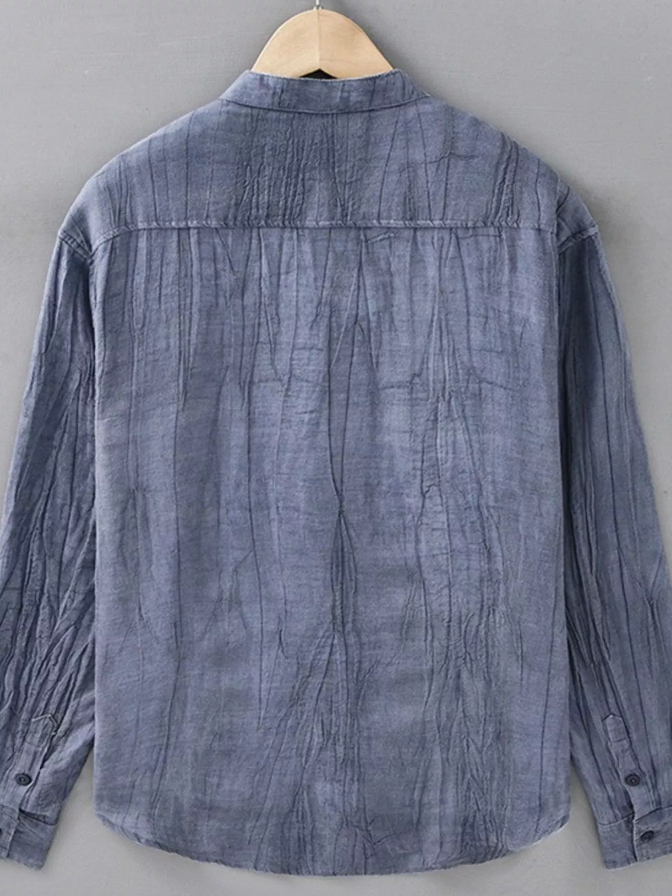Men's Plus Size Button Up Long Sleeve Shirt