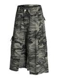 Men's Camouflage Cargo Capri Jeans