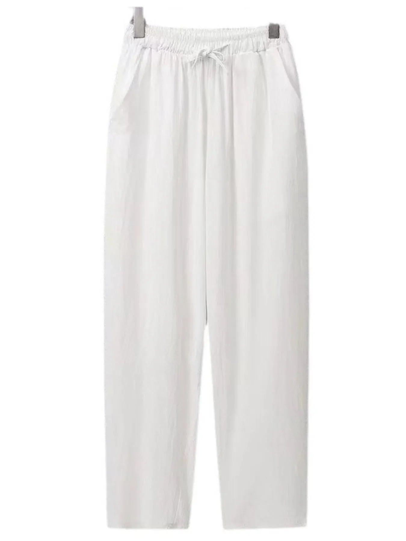 Men's Plus Size Drawstring Wide Leg Pants
