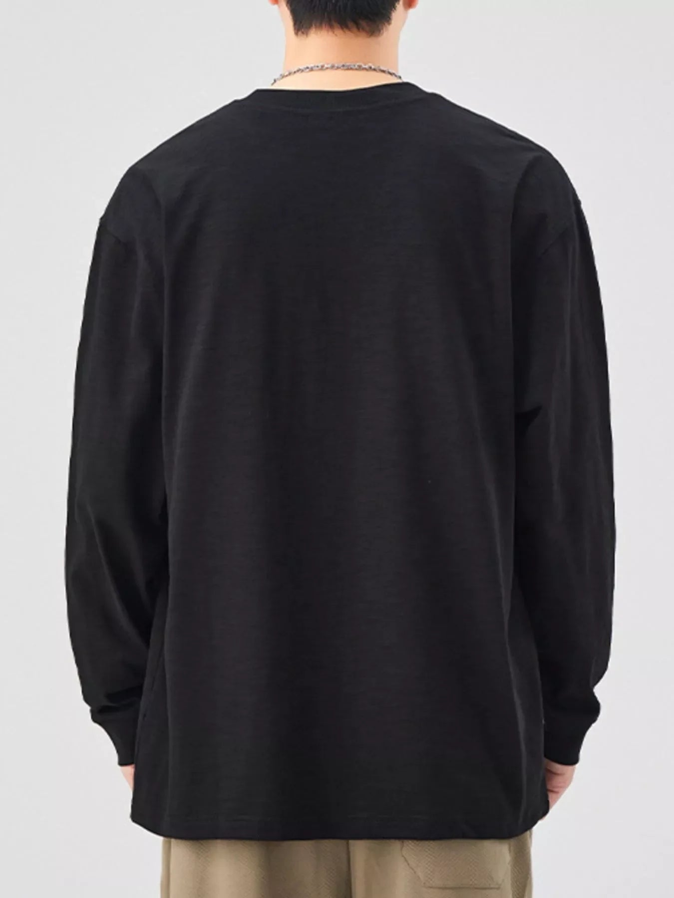 Men's Plus Size Casual Long Sleeve T-Shirt
