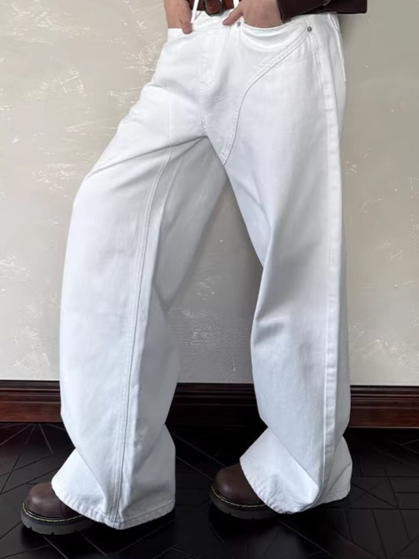 Men's Full Size Wide Leg Jeans Plus Size