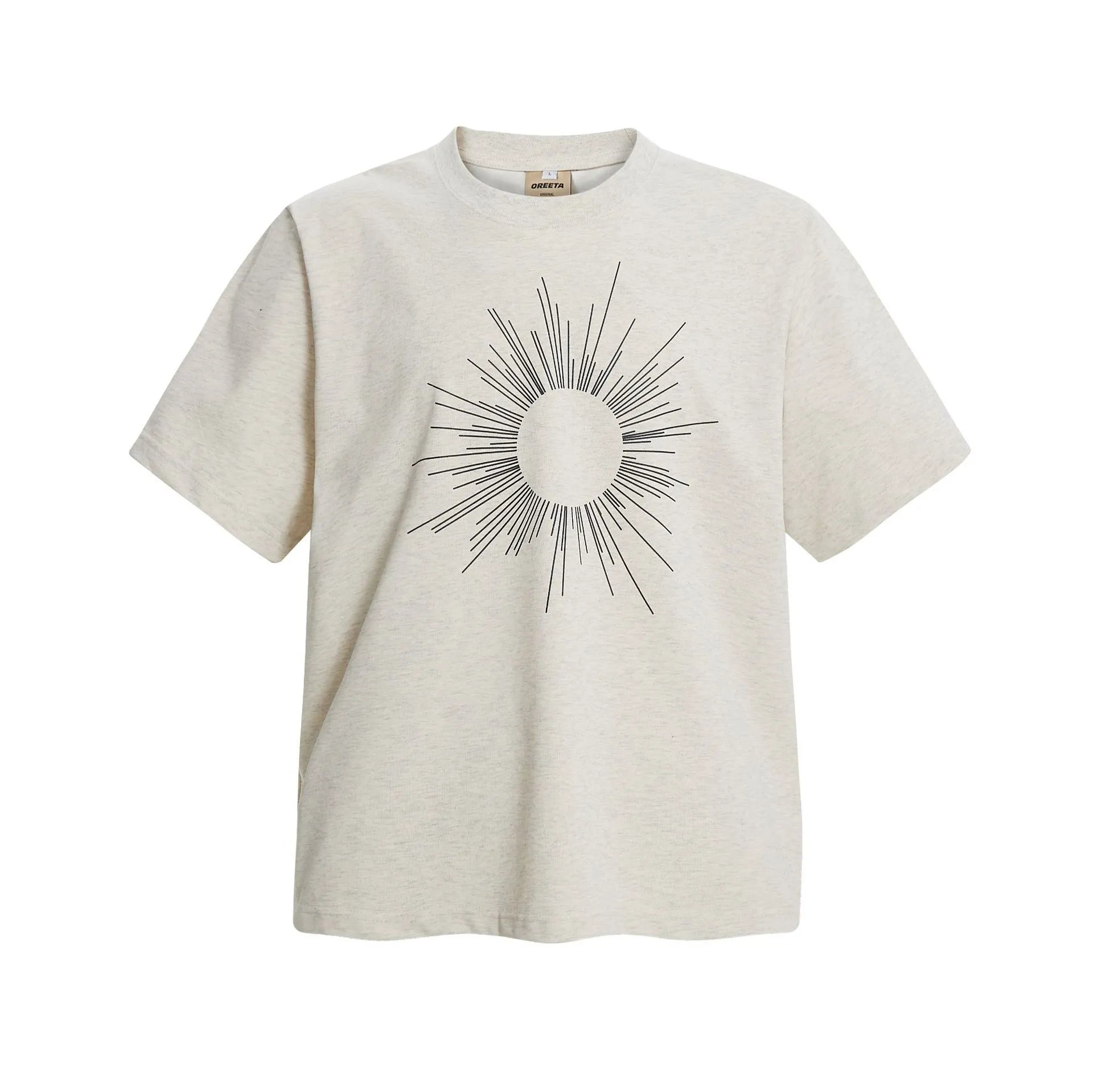 Men's Sunburst Graphic Oversized T-Shirt