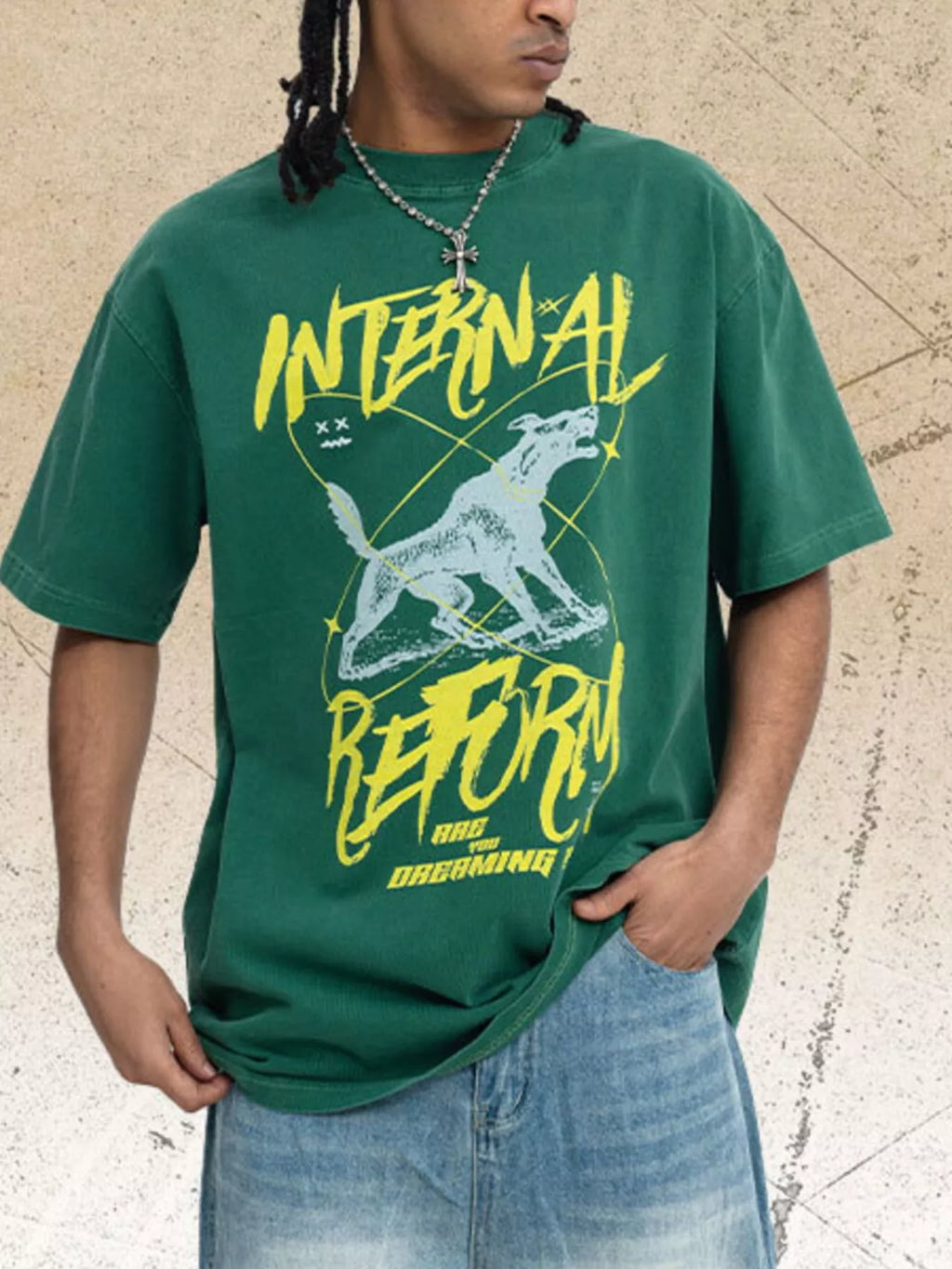 Men's Graphic Short Sleeve Oversized T-Shirt