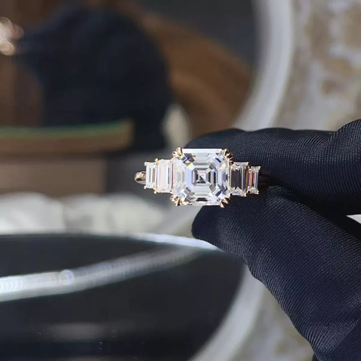 3 Carat Moissanite 925 Sterling Silver Ring