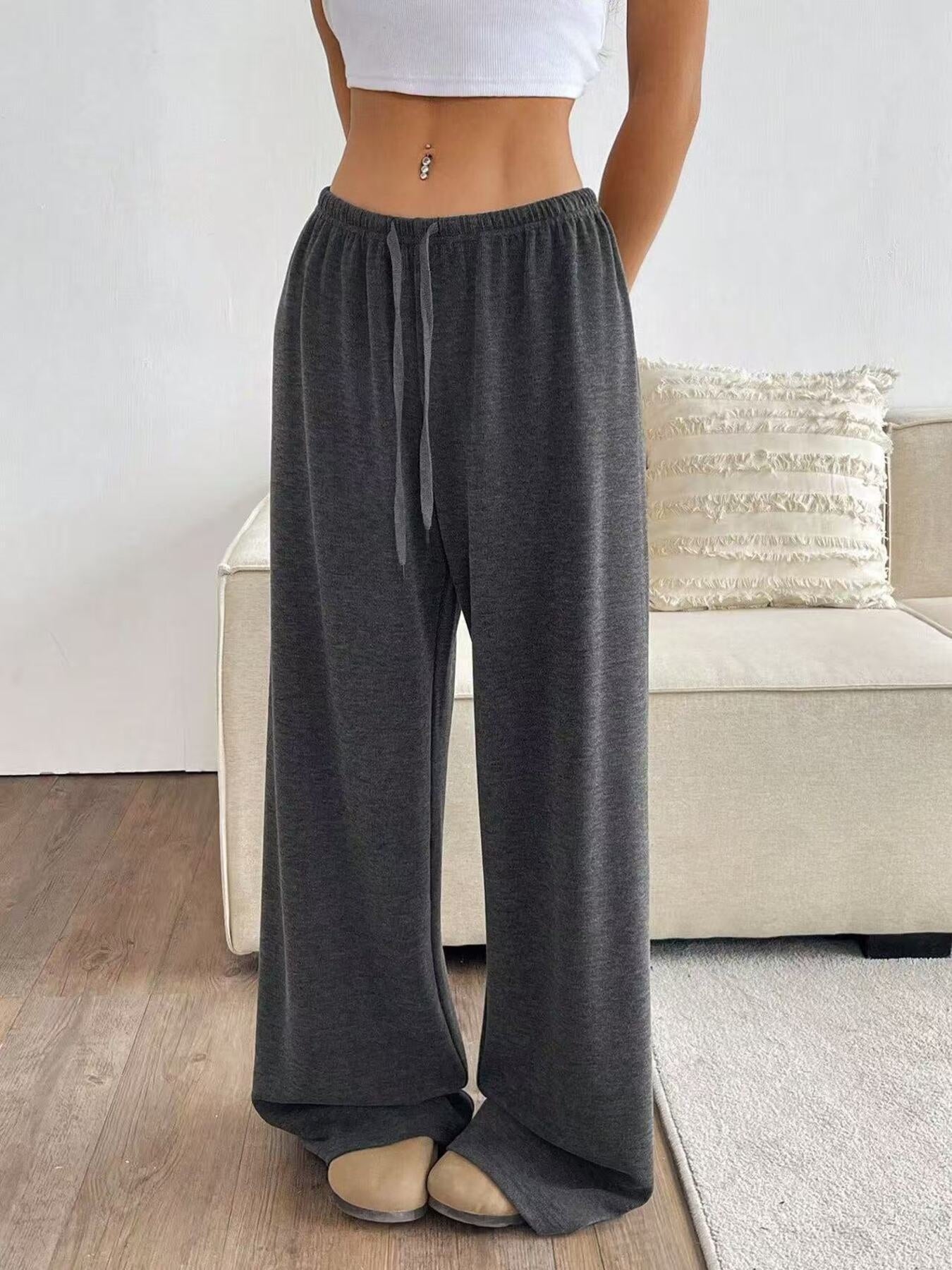 Relaxed Fit Drawstring Pants
