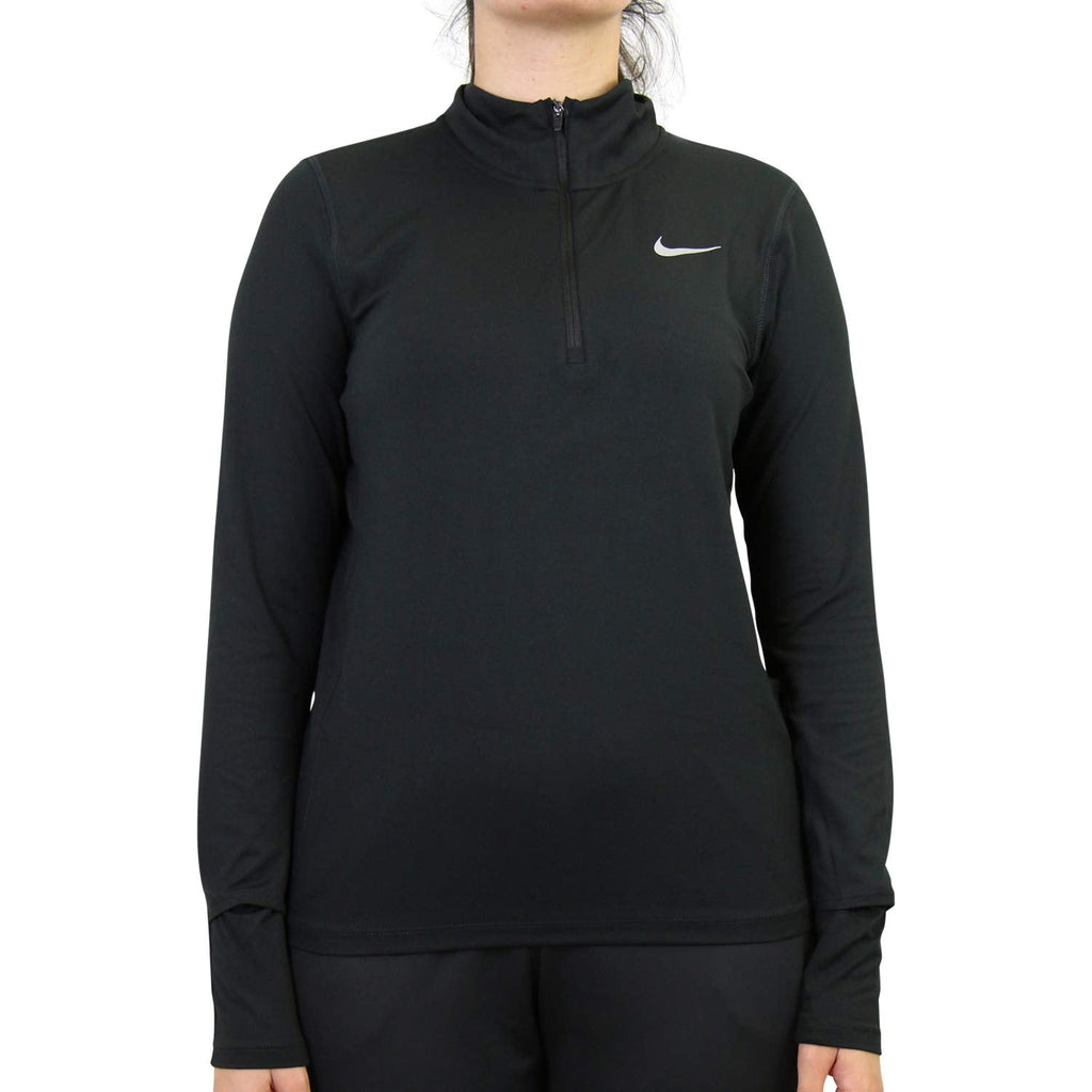 Nike Womens Element Running Long Sleeve Shirt Black Small