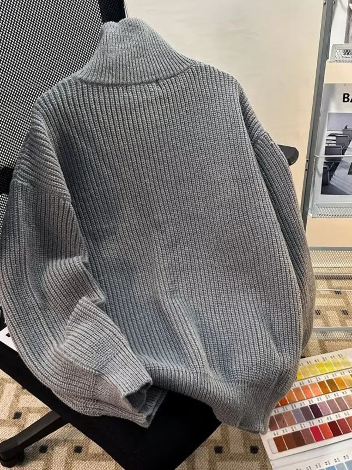 Men's Half-Zip Long Sleeve Sweater