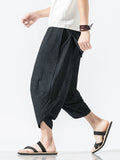 Men's Plus Size Striped Wide Leg Pants