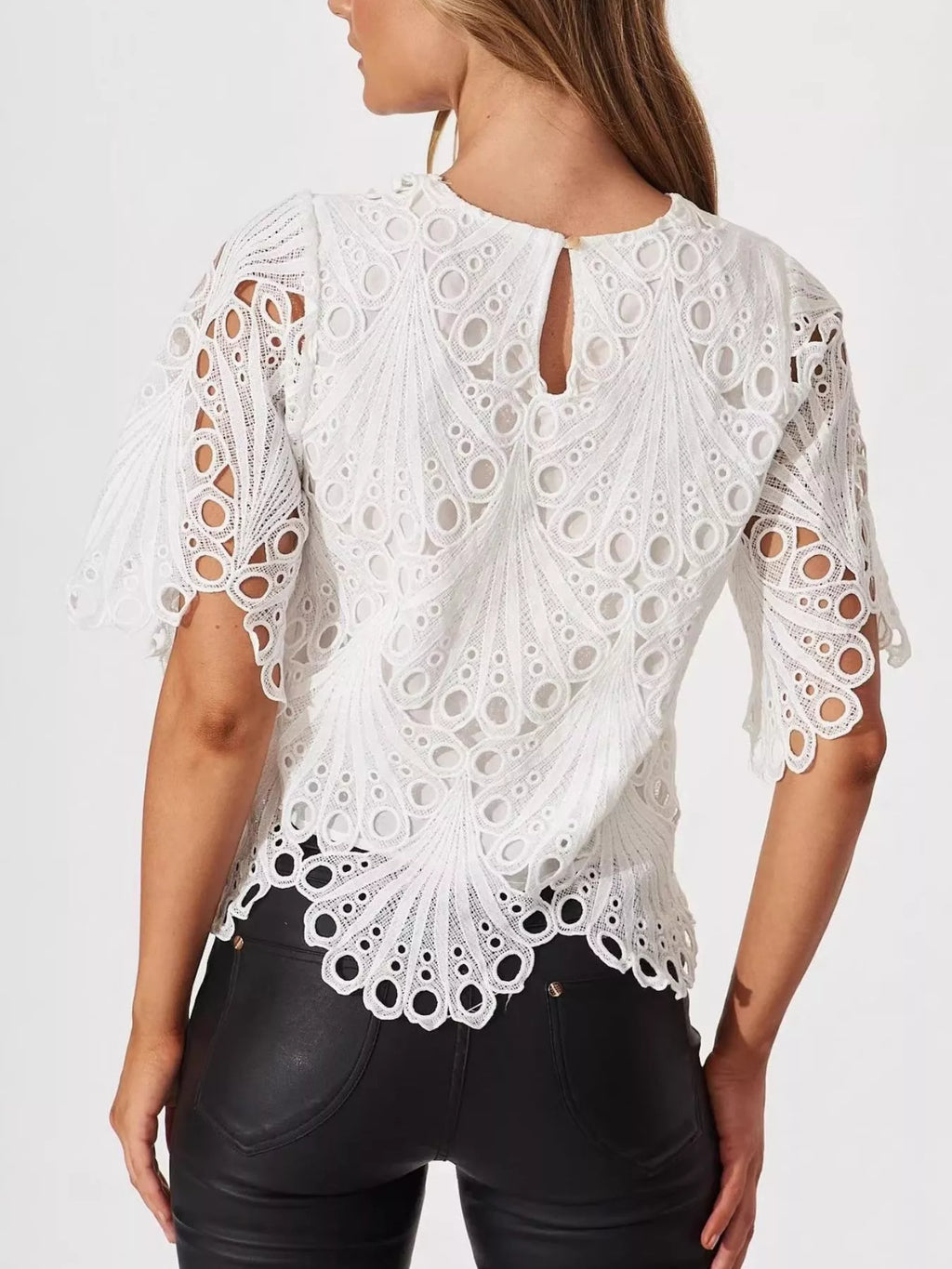 Lace Half Sleeve Blouse