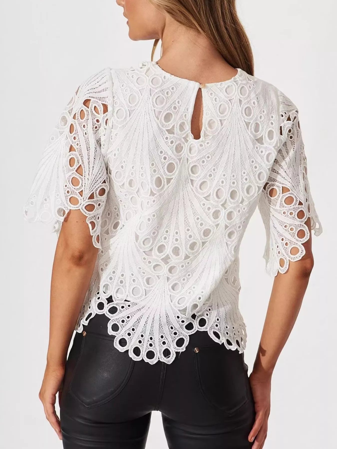 Lace Half Sleeve Blouse