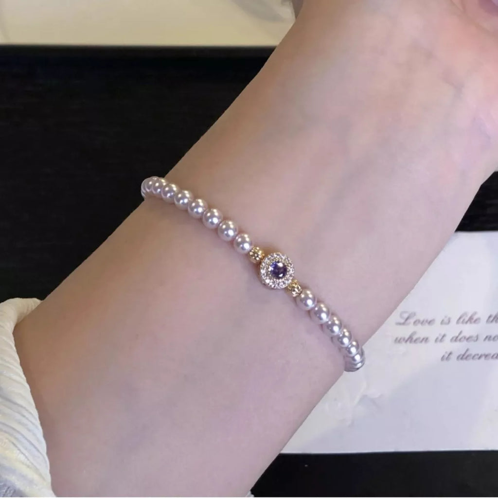 Alloy Pearl Bracelet