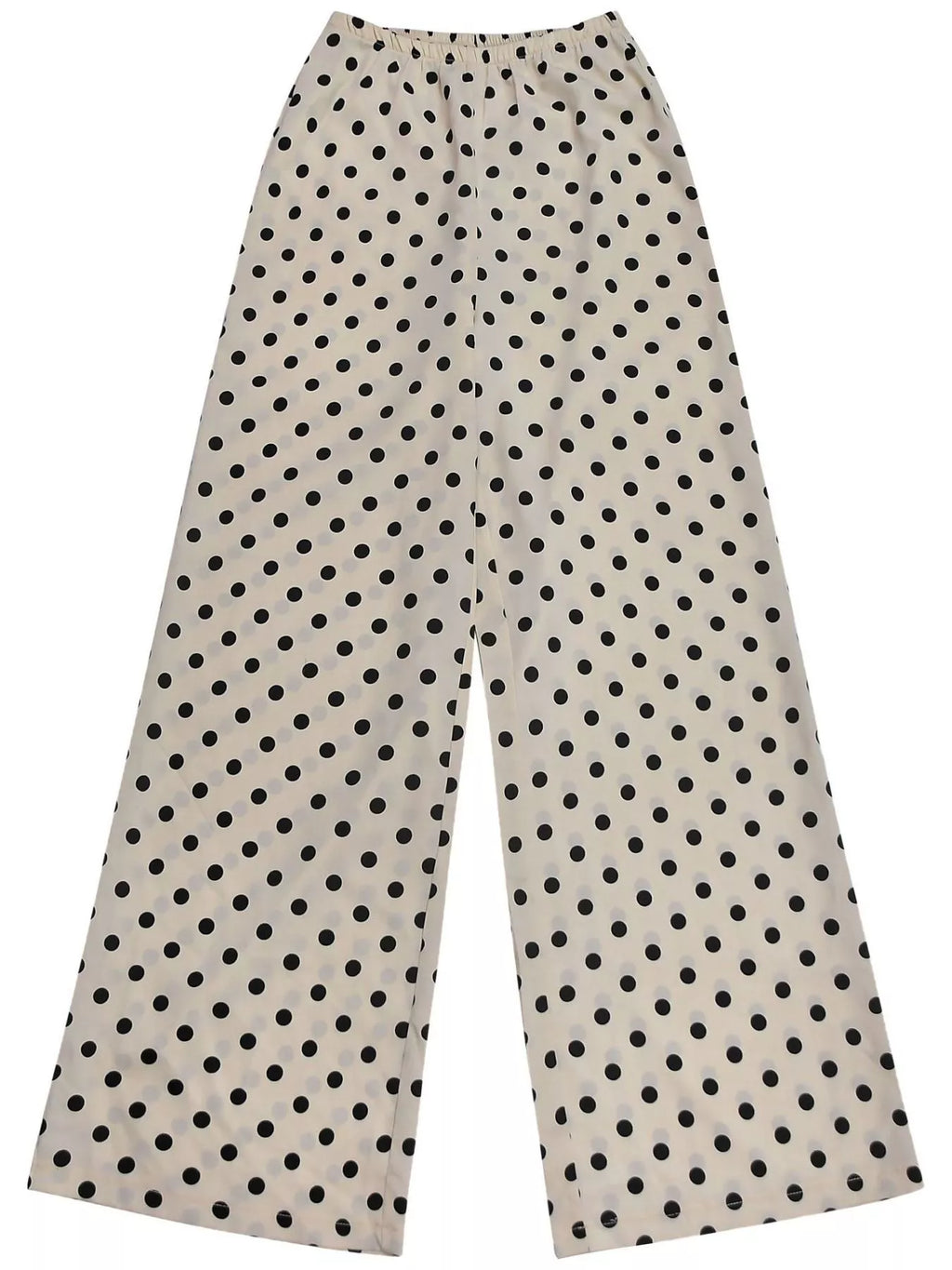 Polka Dot Halter Neck Cami and Fringe Trim Pants Set