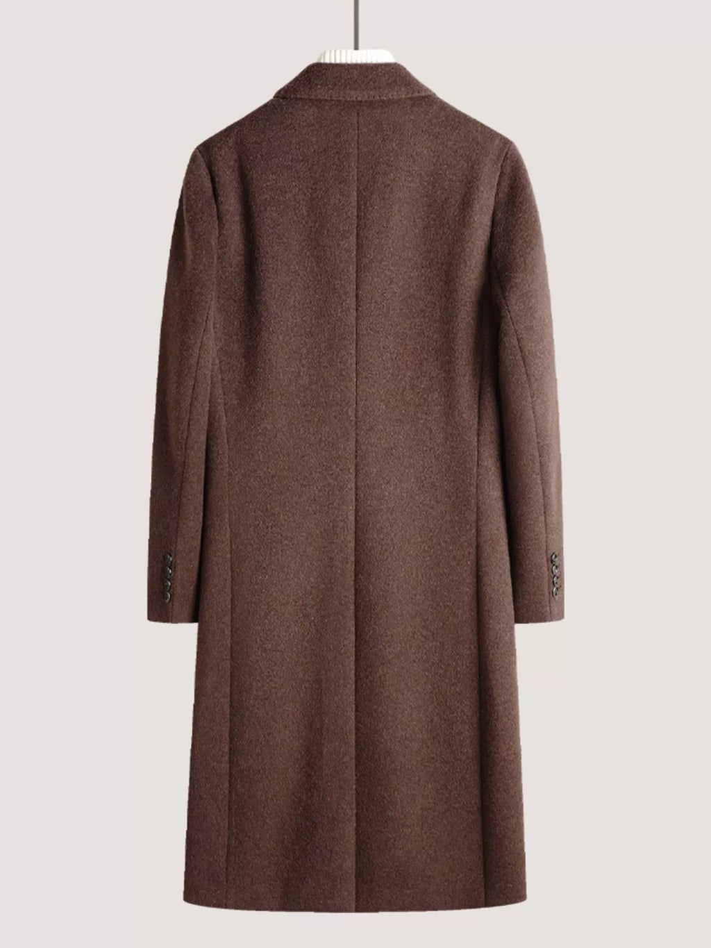 Men's Wool Blend Double-Breasted Overcoat