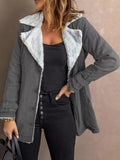 Full Size Sherpa Lined Button Up Outerwear Plus Size
