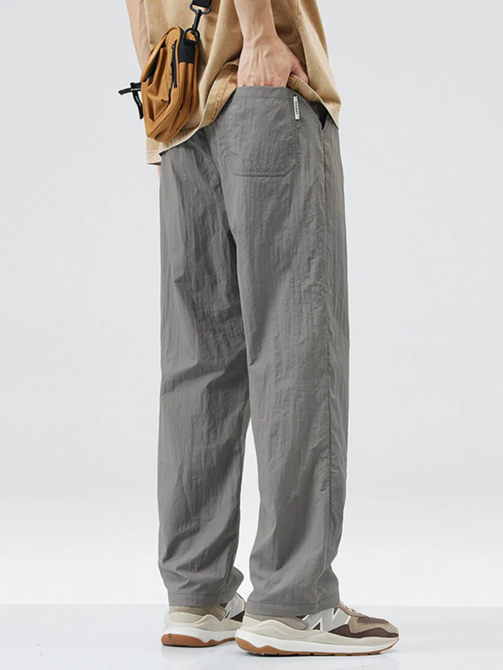 Men's Full Size Lightweight Wide Leg Casual Pants  Plus Size