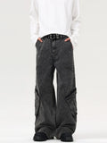 Men's Wide Leg Cargo Jeans