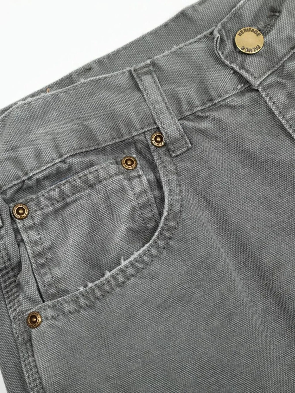Men's Washed Distressed Curved Jeans