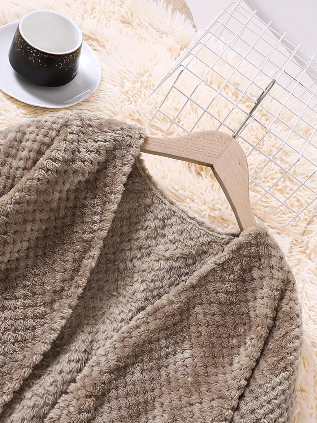 Children's Textured Sweater Dress and Open Front Cardigan Set