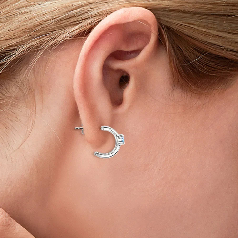 Moissanite 925 Sterling Silver Earrings