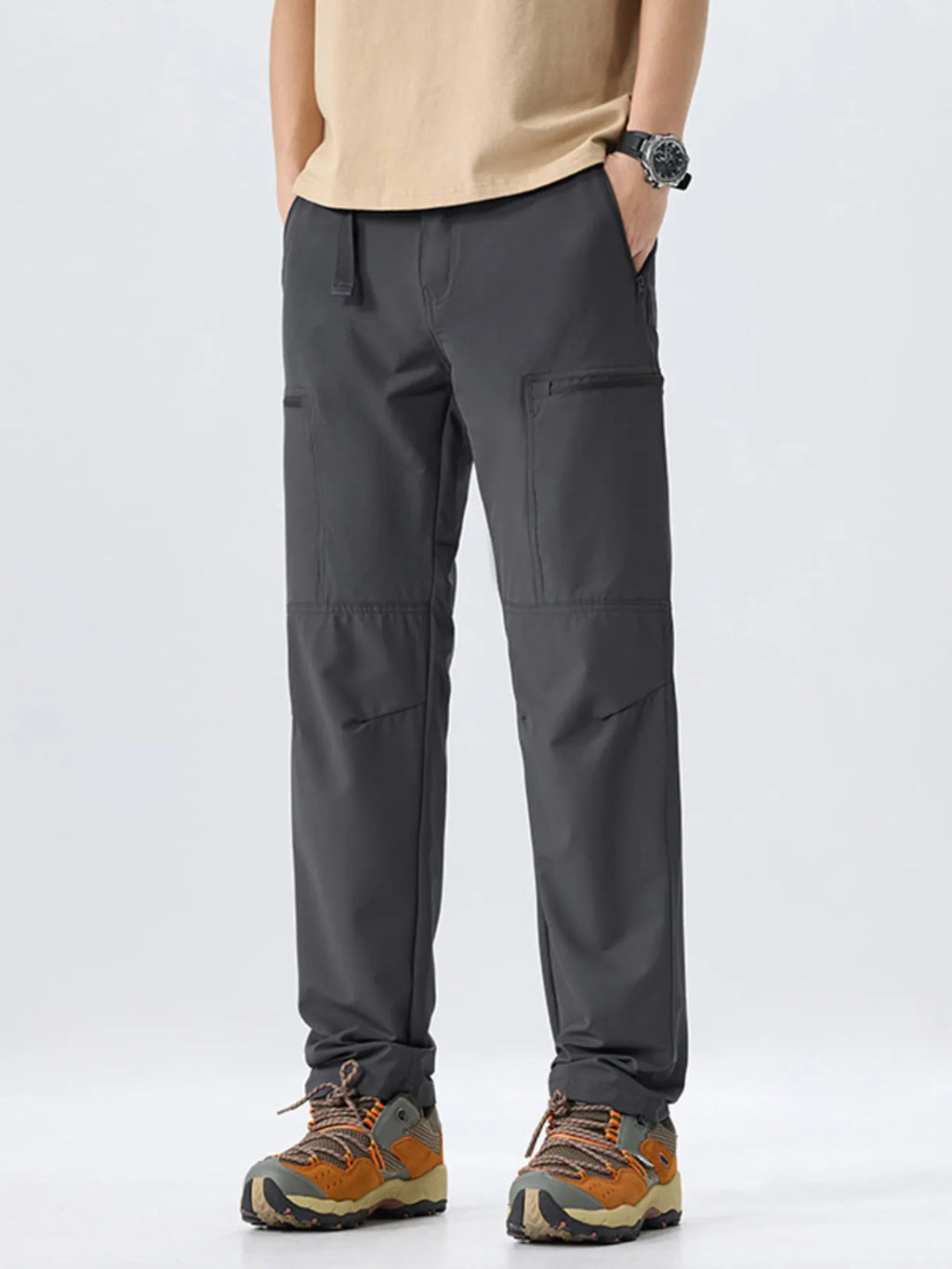 Men's Full Size Multi-Pocket Cargo Utility Pants Plus Size