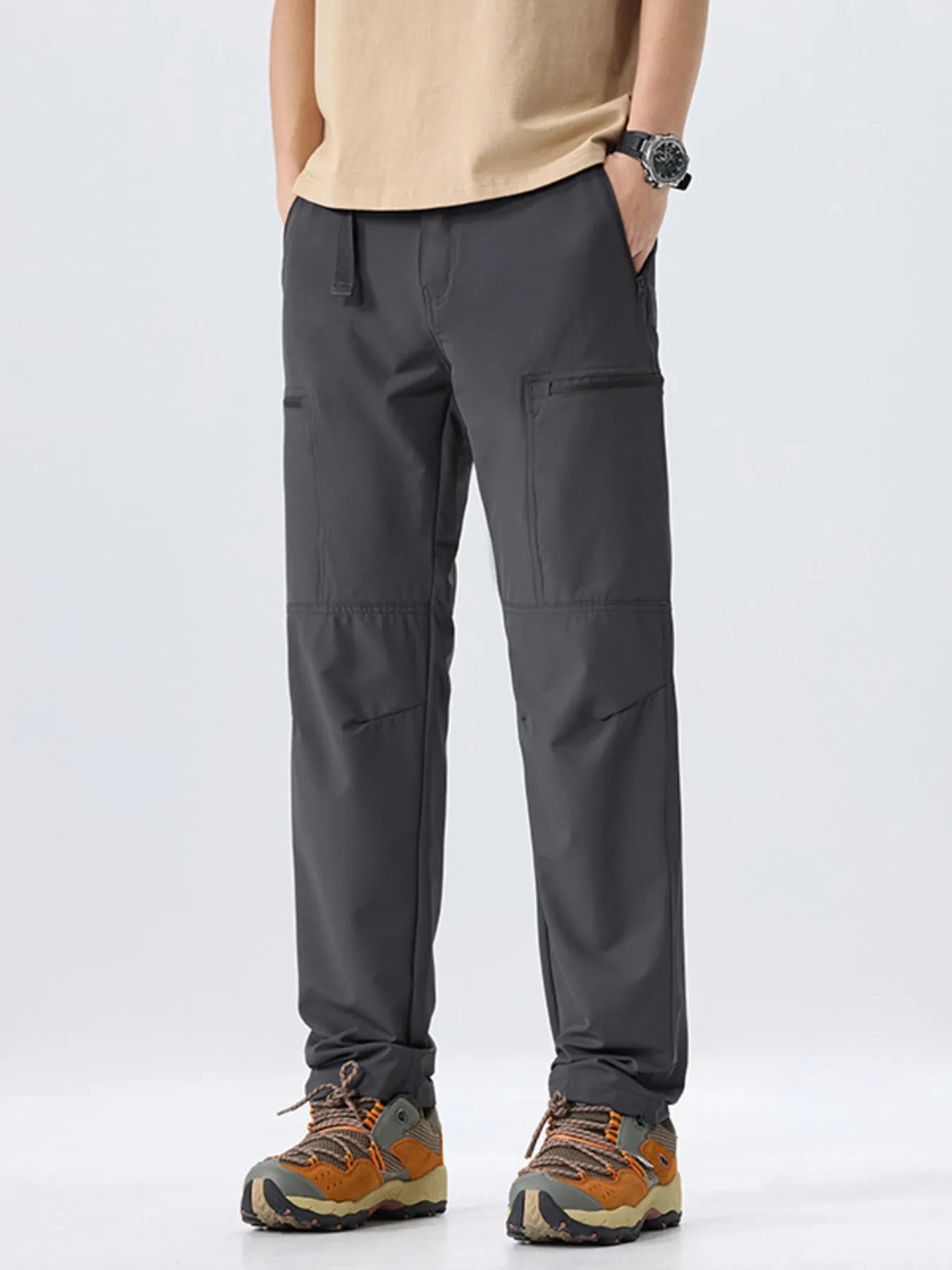 Men's Full Size Multi-Pocket Cargo Utility Pants Plus Size