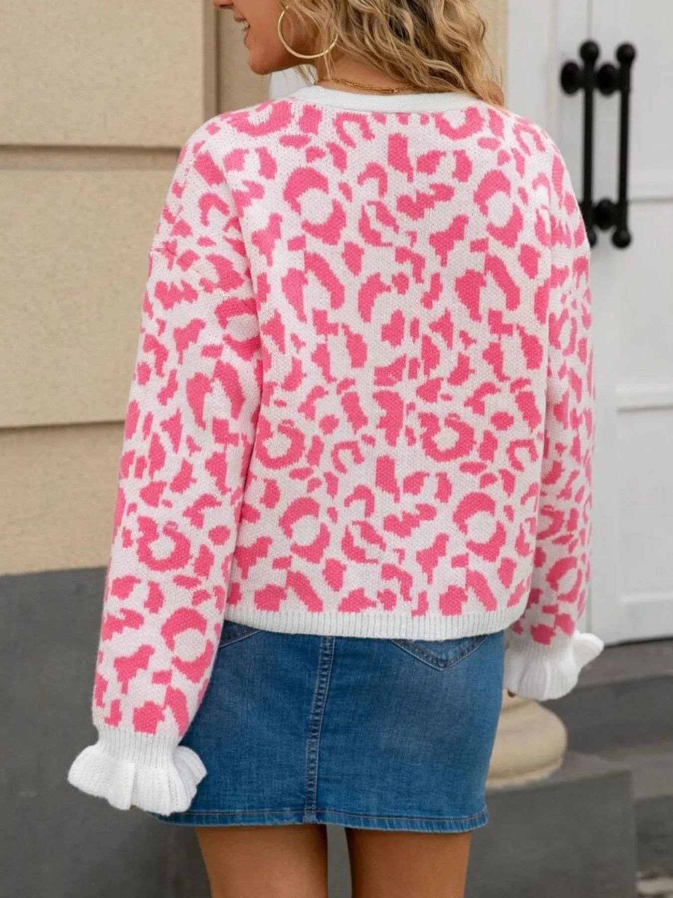 Leopard Tie-Front Cardigan